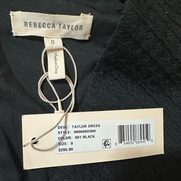 Rebecca Taylor Black Taylor Mini Dress - Picture 4 of 7